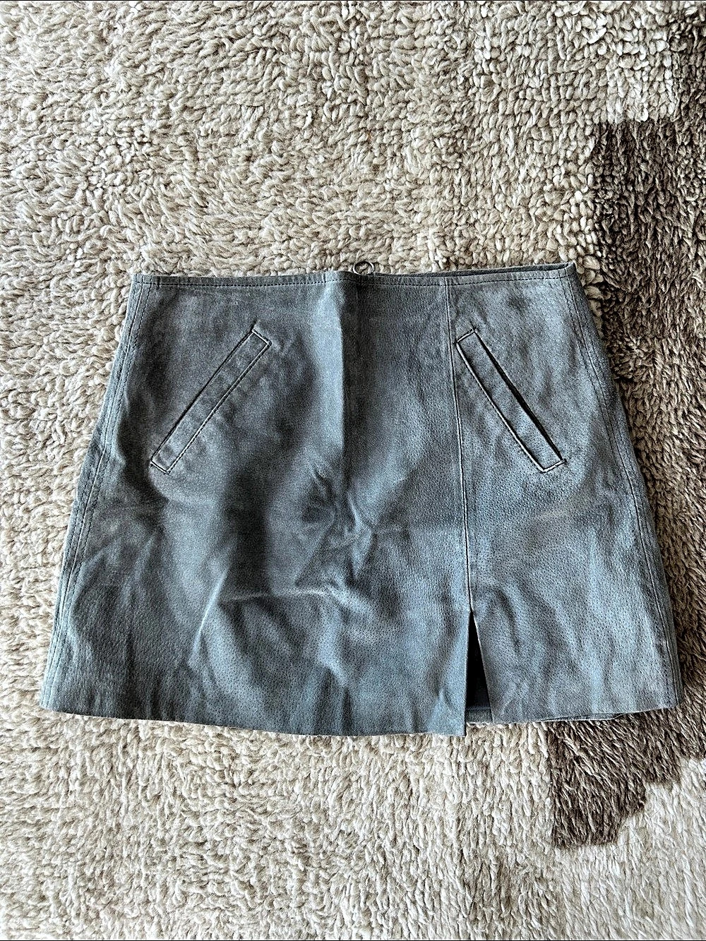 Suede Mini Skirt